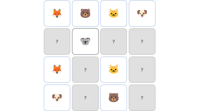 Memory Game screenshot