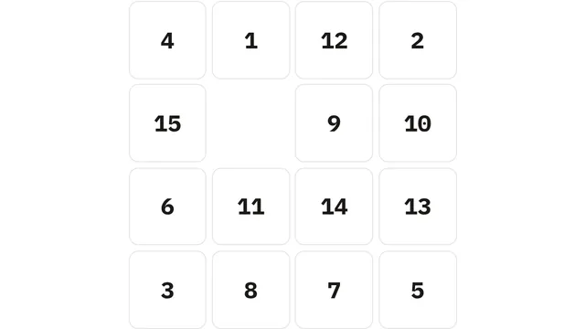 Sliding Puzzle screenshot