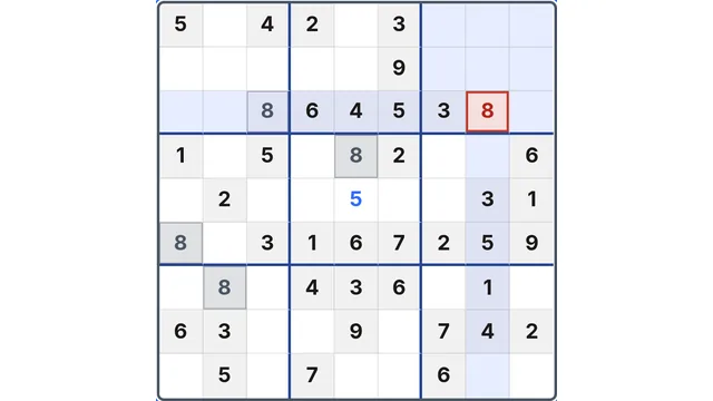 Sudoku screenshot